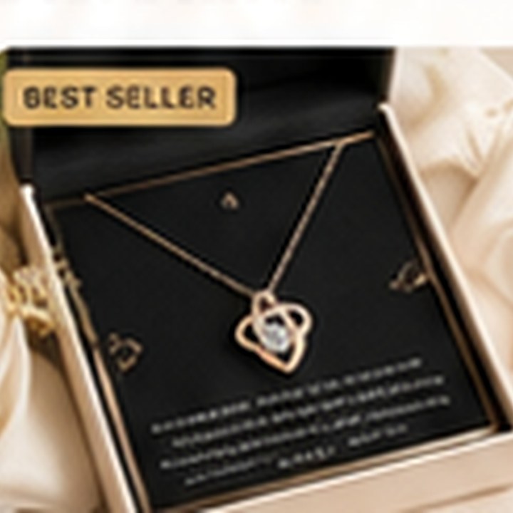 A Heartborne message-card necklace prepared as a meaningful gift