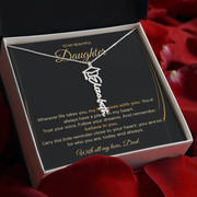 Polished Stainless Steel – Graduation Cap Name Necklace Silver standard 2